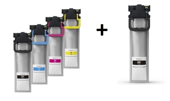 Compatible Epson T9451/T9452/T9453/T9454 a set of 4 Ink Cartridges High Capacity + EXTRA BLACK